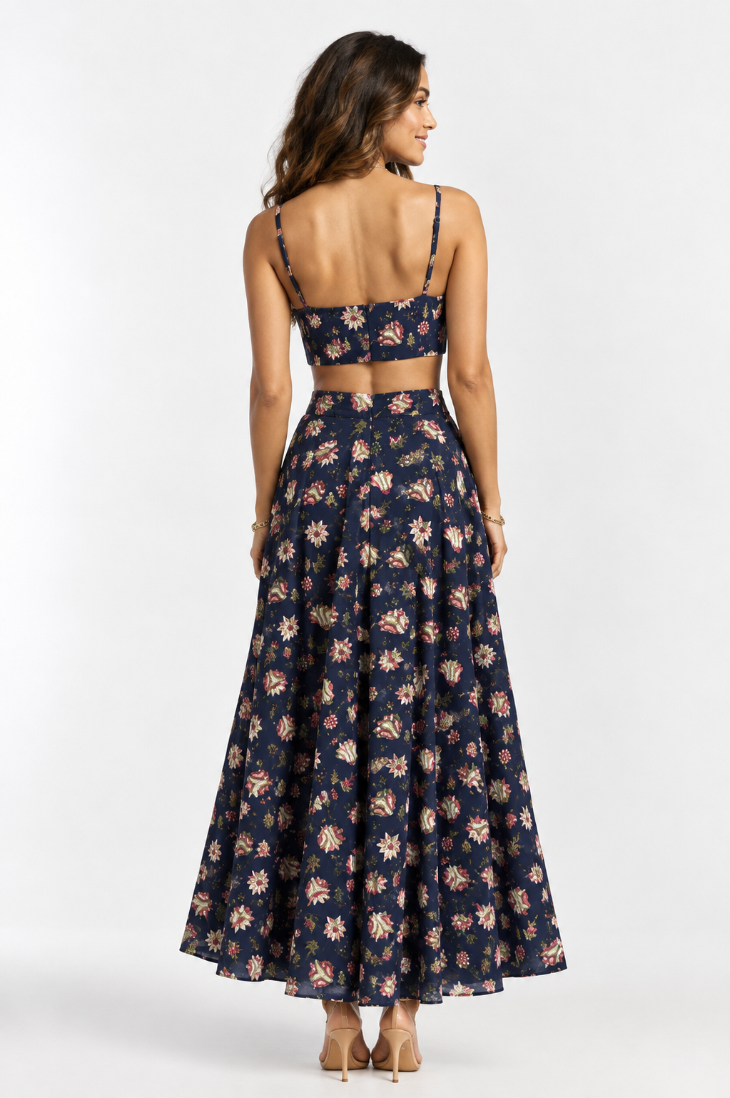Tie-Back Cutout Strappy Maxi Dress