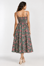 Pink Striped Floral Skirt Co-ord Set